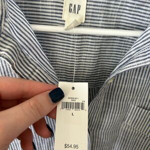 GAP Blue Striped Blouse